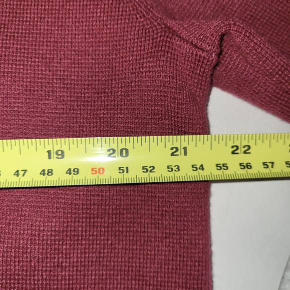 J CREW Cecile Burgundy Knit Blazer Cardigan Size Medium - Picture 3 of 8